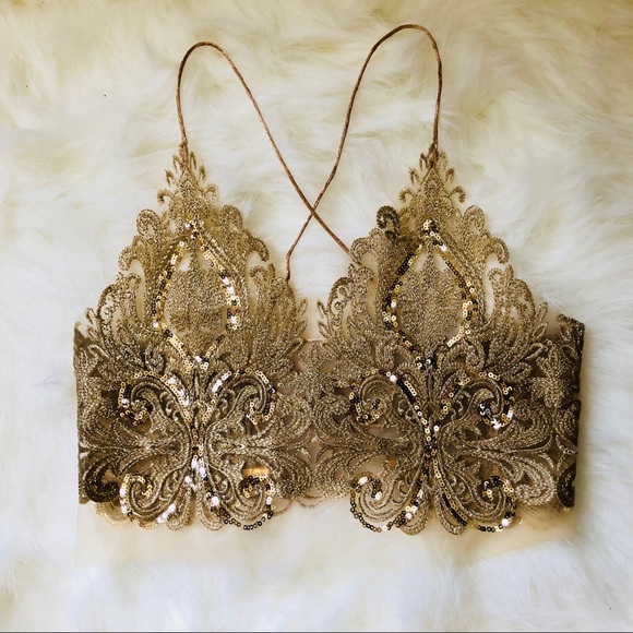 Tops - Gold Sequin Top
